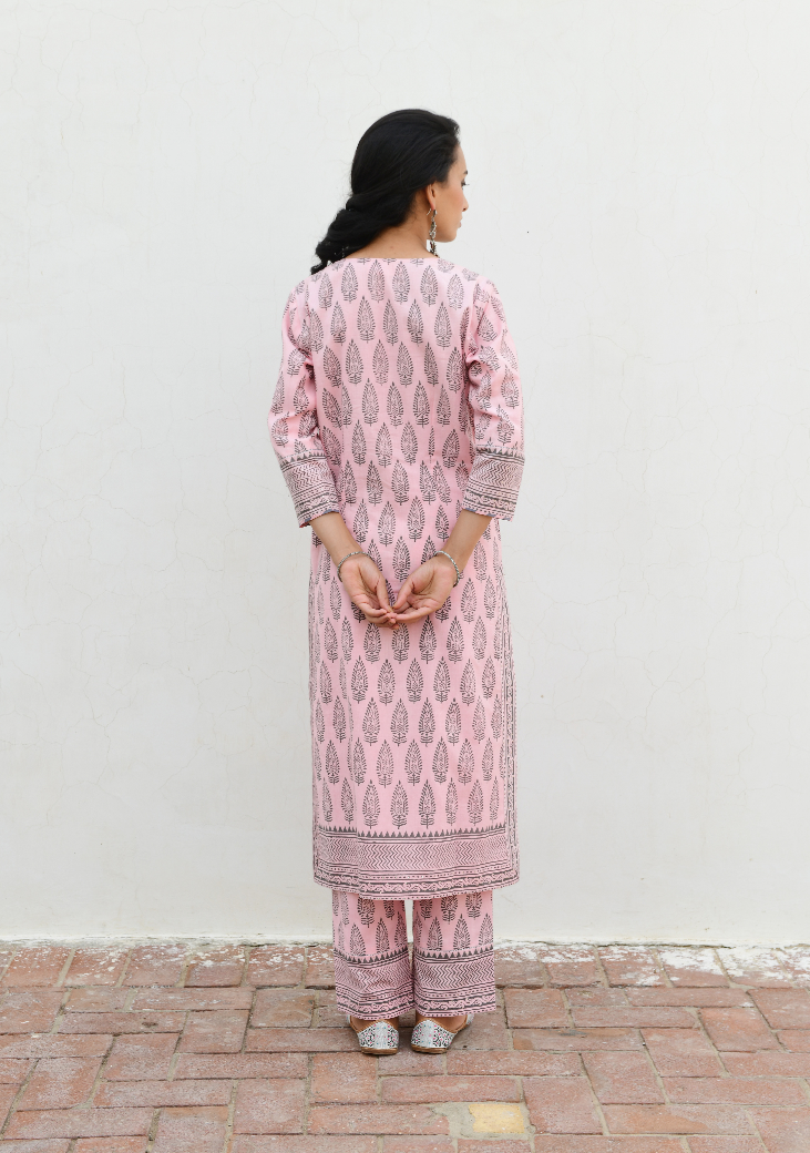 Cherry Blossom Khadi Printed Set